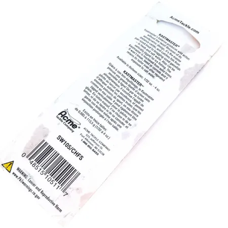 Acme Kastmaster UV Plandavka, Nikl/Oranžová, 3,5g, UV povrch, #10908