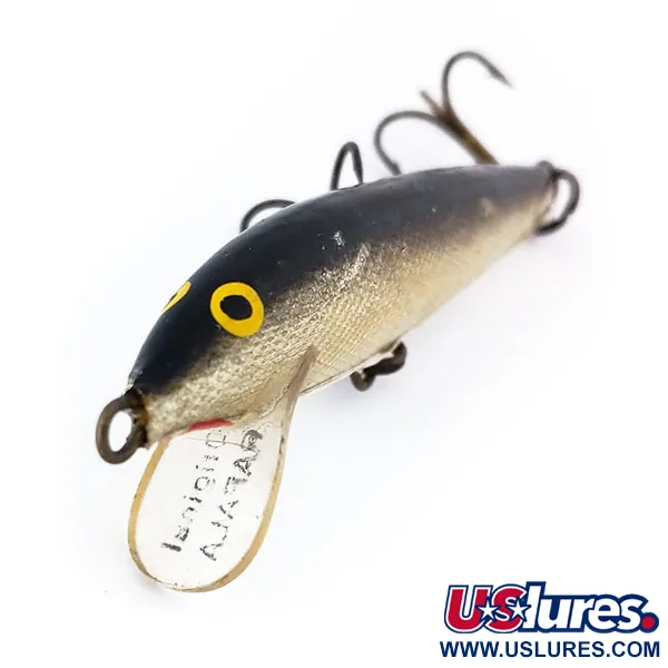 Rapala Original Floater F6 Wobler, S (Stříbrná), 3g, Balsa, #10923