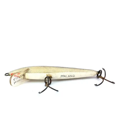 Rapala Original Floater F6 Wobler, S (Stříbrná), 3g, Balsa, #10923