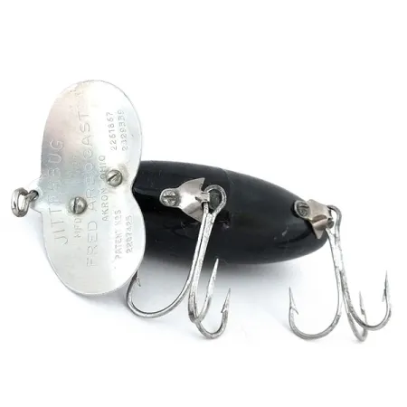 Fred Arbogast Jitterbug Hladinový Wobler, Black, 14g, Kov, #10941