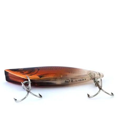 Bite Lite Viper Lipless Potápivý Wobbler, Hnědá/Oranžová, 17g, LED, #10954
