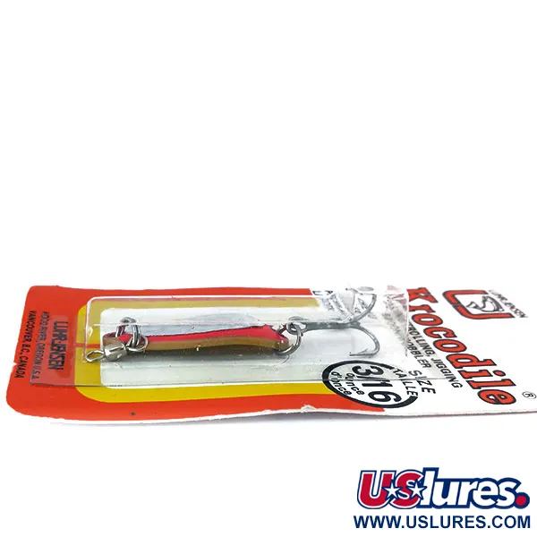 Luhr Jensen Krocodile UV Plandavka, Fire / Stříbrná, 7g, UV barva, #10977