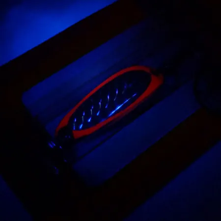 Luhr Jensen Krocodile UV Plandavka, Fire / Stříbrná, 7g, UV barva, #10977