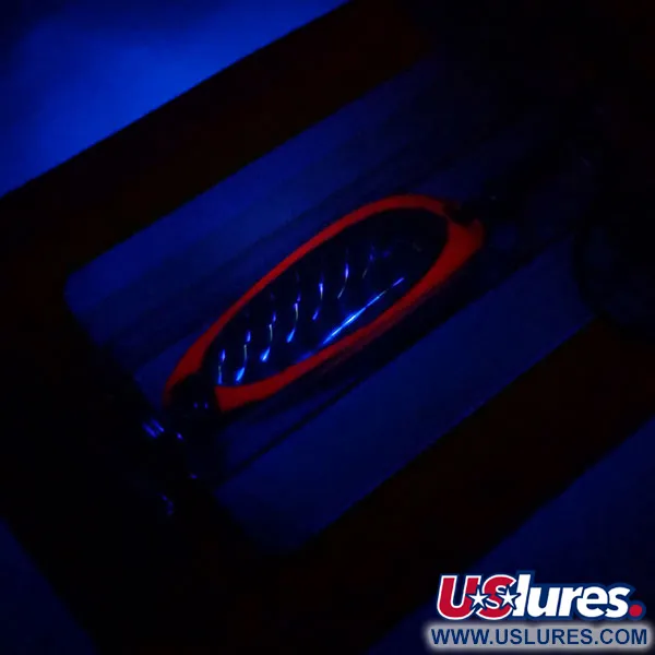 Luhr Jensen Krocodile UV Plandavka, Fire / Stříbrná, 7g, UV barva, #10977