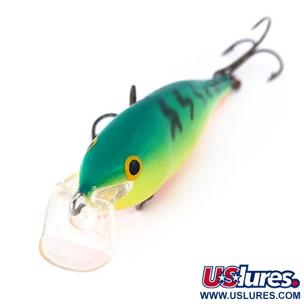 Rapala Shallow Shad Rap 08 Wobler, Fire Tiger, 9g, Balsa, #10998