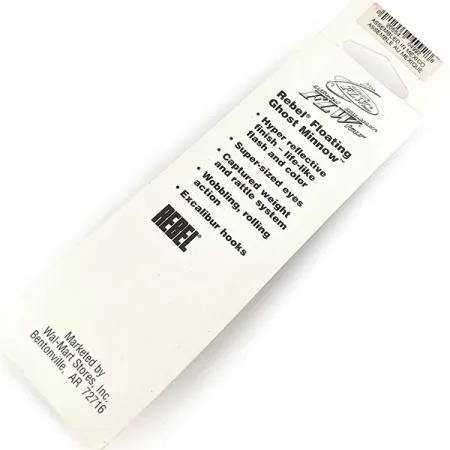 Rebel Floating Ghost Minnow Vobler, Ghost, 7g, Chrastítko, #11155