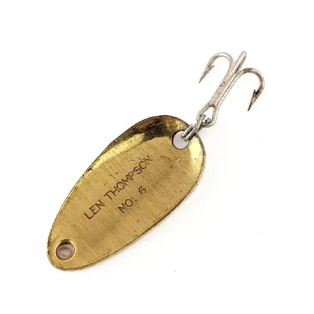 Len Thompson #6 Plandavka, Červená / Bílá / Mosaz, 3.5g, Klasika, #11190
