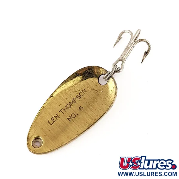 Len Thompson #6 Plandavka, Červená / Bílá / Mosaz, 3.5g, Klasika, #11190