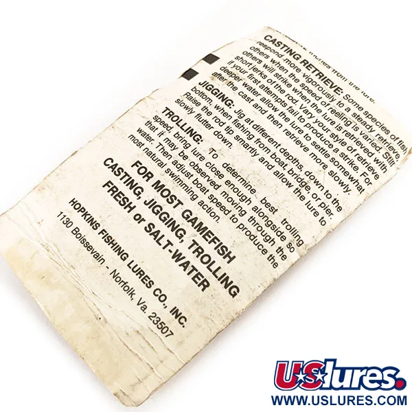 Hopkins s1 Jig Lure, Tepaný nikl, 9g, Vertikální přívlač, #11239