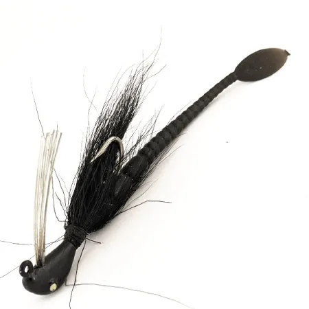 Cotton Cordell Banana Head Tattle-Tail Jig, Černá, 14g, Proti vázkám, #11260