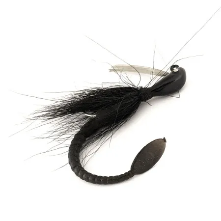 Cotton Cordell Banana Head Tattle-Tail Jig, Černá, 14g, Proti vázkám, #11260
