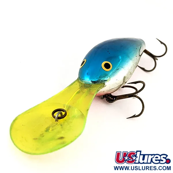 Rapala Down Deep Rattlin Fat Rap, Modrý chrom, 17g, 8.5m, #11274