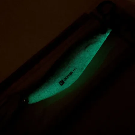 Luhr Jensen Quiver Glow Plandavka, Glow, 14g, Mosaz/Pěna, #11283