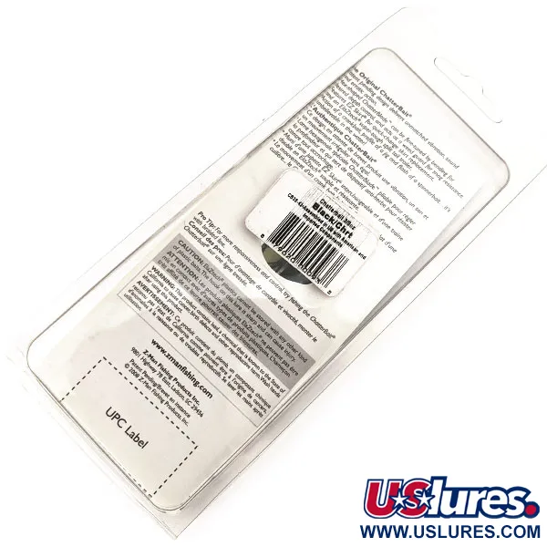 Z-Man Chatterbait Bladed Jig, Nikl/Černá, 11g, EZ Skirt, #11297