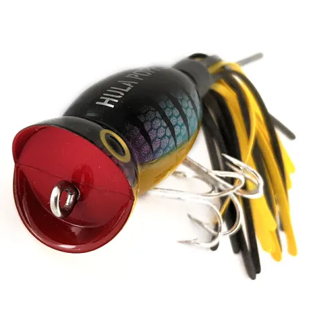 Fred Arbogast Hula Popper Hladinový popper, Tiger, 10g, Sukýnka, #11302