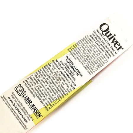 Luhr Jensen Quiver Třpytka, Silver / Orange Stripe, 39g, #11306