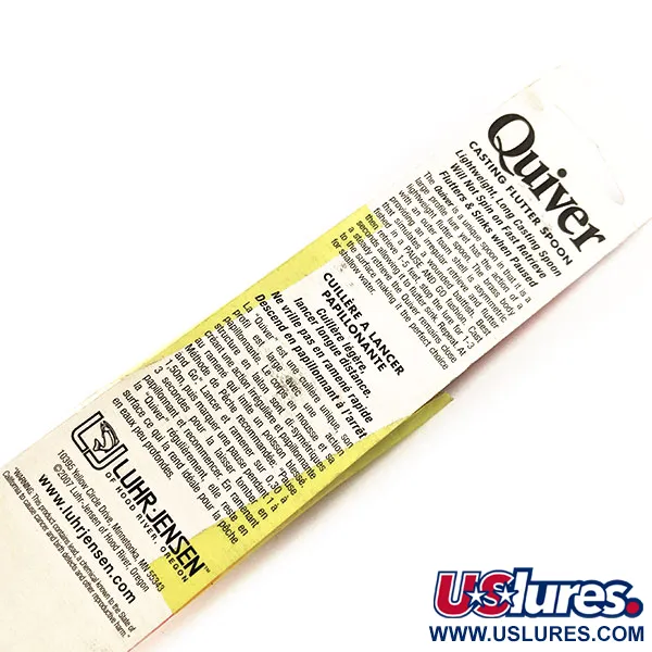 Luhr Jensen Quiver Třpytka, Silver / Orange Stripe, 39g, #11306