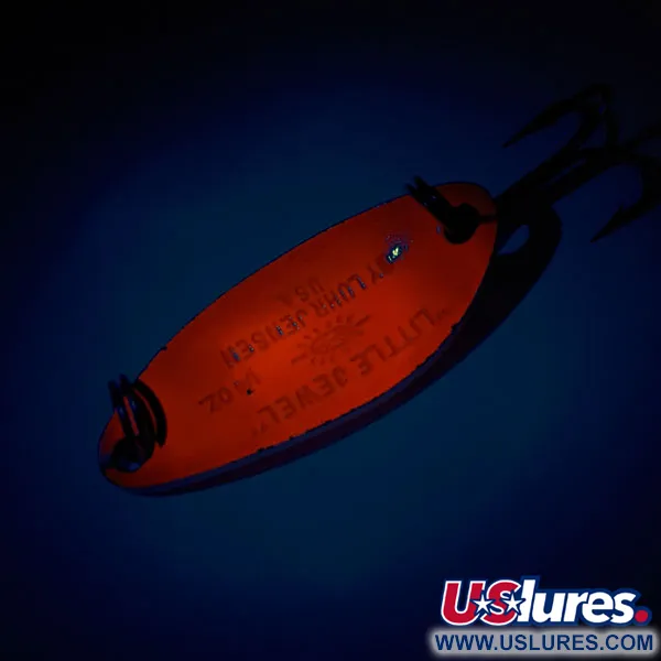 Luhr Jensen Little Jewel UV Plandavka, Červená / Duhové Holo, 9g, #11316