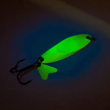 Northland Macho Minnow Pilkr, Chartreuse/Duhová ryba, 17g, UV, #11325