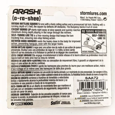 Storm Arashi Rattling Square 5, Bluegill, 18g, Samostředicí, #11705
