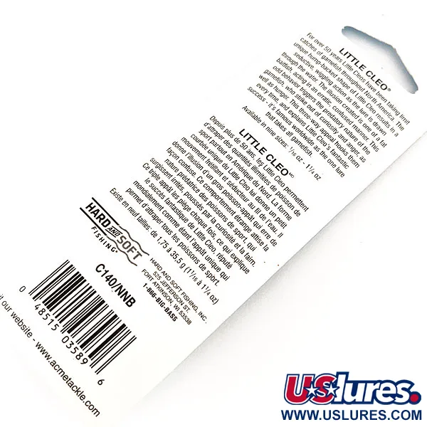 Acme Little Cleo Plandavka, Nikl / Modrá, 7g, Vintage, #11346