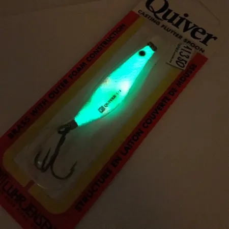 Luhr Jensen Quiver Glow Plandavka, Glow, 7g, Mosaz/Pěna, #11350