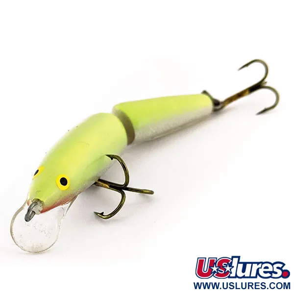 Rapala Jointed J7 Wobler, Chartreuse, 4g, Dělený, #11373