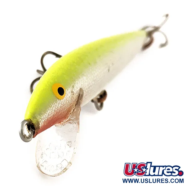 Rapala Original Floater F9 Wobler, Chartreuse, 4g, Balza, #11383