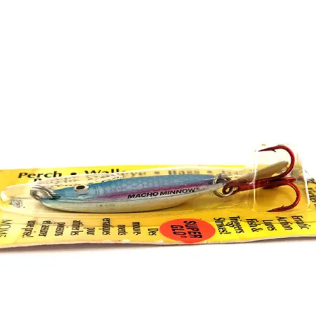 Northland Macho Minnow Jig, Modrá/Glow, 11g, KickerTail, #11469