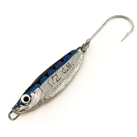 Luhr Jensen Crippled Herring Jig, Nikl/Modrá, 14g, Jednoháček, #11539