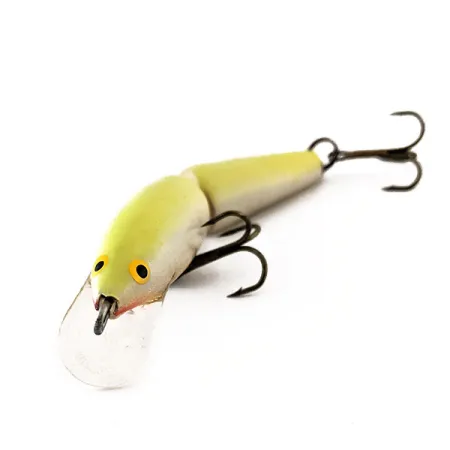 Rapala Jointed J9 Dělený Wobler, Chartreuse, 7g, Balsa, #11572