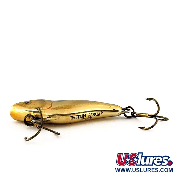 Rapala Rattl'n RAP 05 Lipless Crankbait, Zlatá/Zelená, 6g, #11602