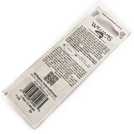 Williams Flasher F1 Plandavka, Stříbrná / Modrá, 9g, postříbřená, #11645