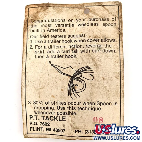 P.T. Tackle Weedless P.T. Spoon Plandavka, Nikl, 14g, #11649