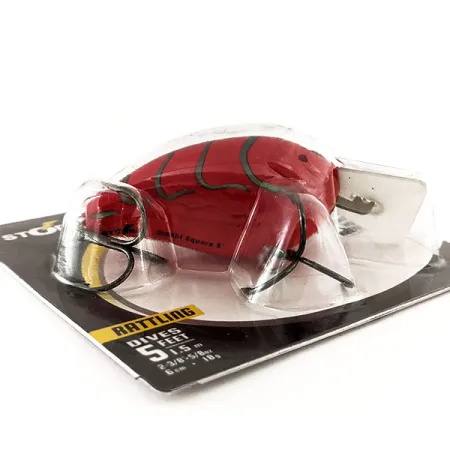 Storm Arashi Rattling Square 5 Crankbait, Red Craw, 18g, zvukový, #11672