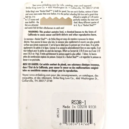 Strike King Rocket Shad Spinnerbait, Chartreuse, 10,6g, List Colorado, #RS-38