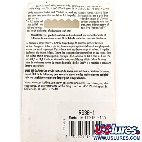 Strike King Rocket Shad Spinnerbait, Chartreuse, 10,6g, List Colorado, #RS-38