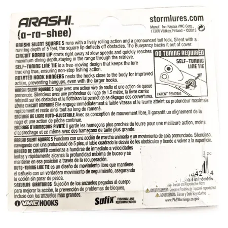 Storm Arashi Silent Square 5 Wobbler, Blue Silver Shad, 18g, #11707