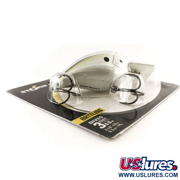 Storm Arashi Rattling Square 3 Crankbait, Blue Silver Shad, 14g, #11708