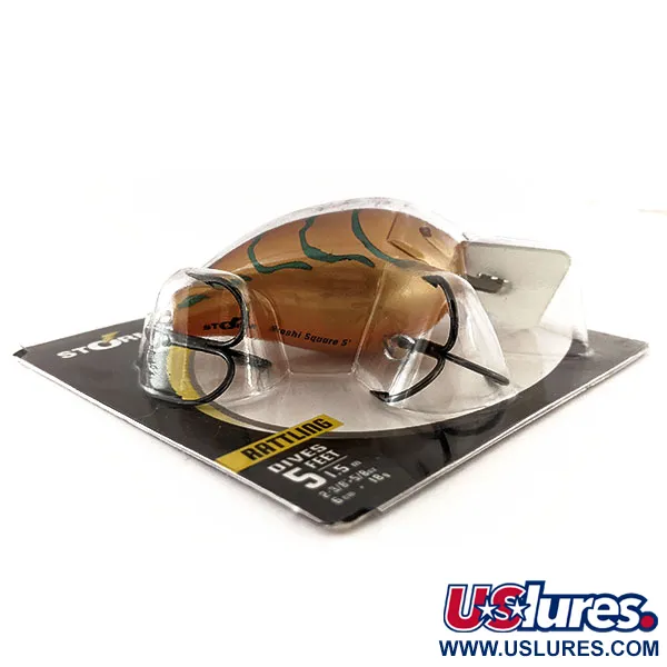Storm Arashi Rattling Square 5 Wobler, Rusty Craw, 18g, #11709