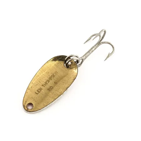 Len Thompson #6 Plandavka, Červená / Bílá / Mosaz, 3.5g, Retro, #11754