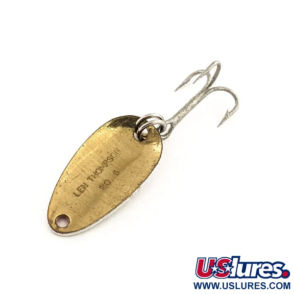 Len Thompson #6 Plandavka, Červená / Bílá / Mosaz, 3.5g, Retro, #11754