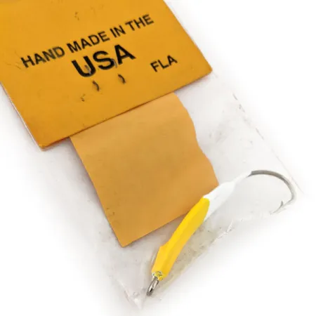 Doc's Goofy Jig Pompano jig, Bílá / Žlutá, 7g, Ruční výroba, #11757