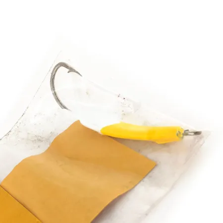 Doc's Goofy Jig Pompano jig, Bílá / Žlutá, 7g, Ruční výroba, #11757