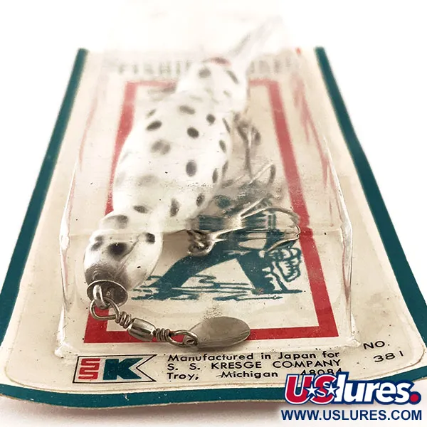 Kmart Kresge #381 Wobler, Bílá / Černá, 14g, Kovová Lopatka, #11780