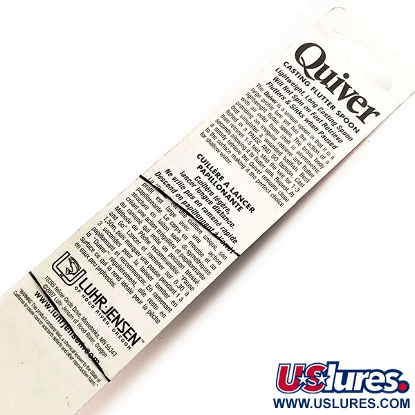 Luhr Jensen Quiver Plandavka, Šedo-oranžová, 39g, asymetrická, #11781