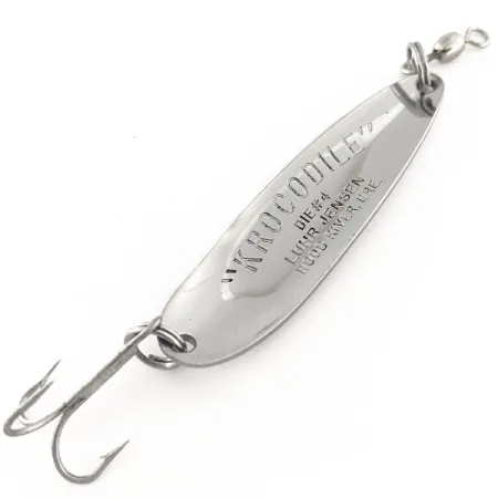 Luhr Jensen Krocodile Die #4 Plandavka, Nikl/Modrá, 14g, Retro, #11868