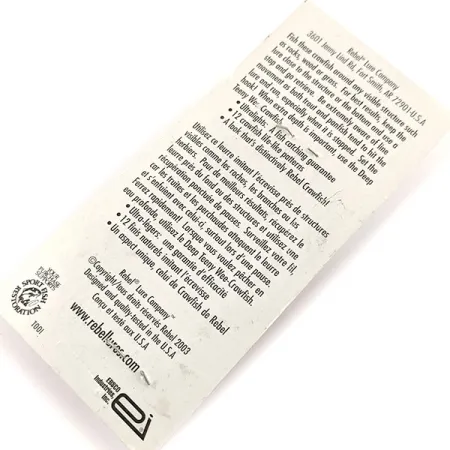 Rebel Crawfish Crankbait, Olivově hnědá, 2.5g, Plovoucí, #11934