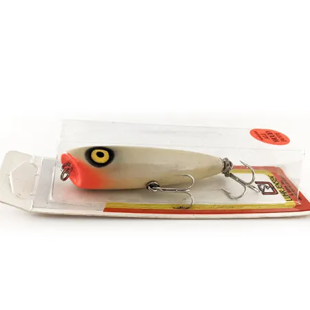 Luhr Jensen P.J. POP Wooden, 17g, Pearl / Red, popper #11935