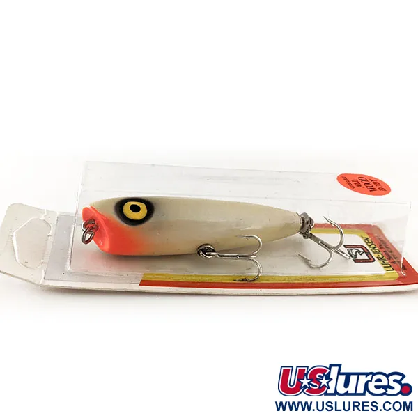 Luhr Jensen P.J. POP Wooden, 17g, Pearl / Red, popper #11935